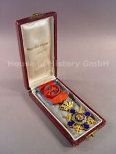 143641: Sternen Orden von Rumänien Offizierskreuz mit Schwertern, mit Etui