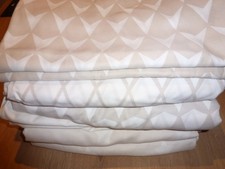 4 Garnituren Bettwäsche  von Irisette Sterne und Esprit 135 x 200 cm Creme/Weiß