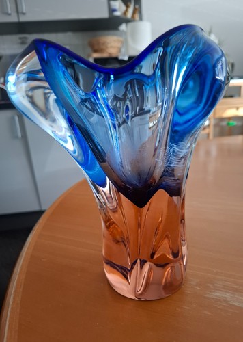 Große schwere glas vase - schwere,