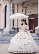 Brautkleid Hochzeitskleid Prinzessin Ballkleid Lolita Egl Baroque Harajuku