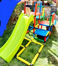 quadro klettergerüst mit Rutsche und weiterem Zubehör, einzelne Bausteinsätze