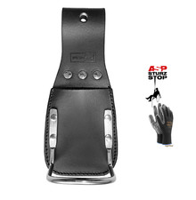Hammerhalter inkl. Messertasche Rindsleder Hammerschlaufe inkl Arbeitshandschuhe
