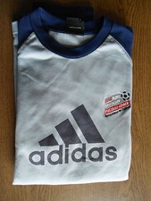 Adidas Herren Sweatshirt CLIMAWARM Größe 9 silber/blau