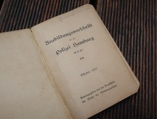 Dienstvorschrift, Ausbildungsvorschrift für die Polizei Hamburg 1921