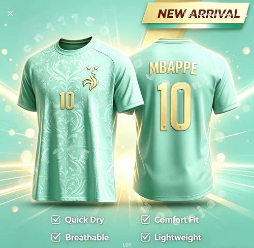 Mbappe fußballtrikot grün - mbappe,