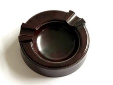 Aschenbecher Bakelit braun rund