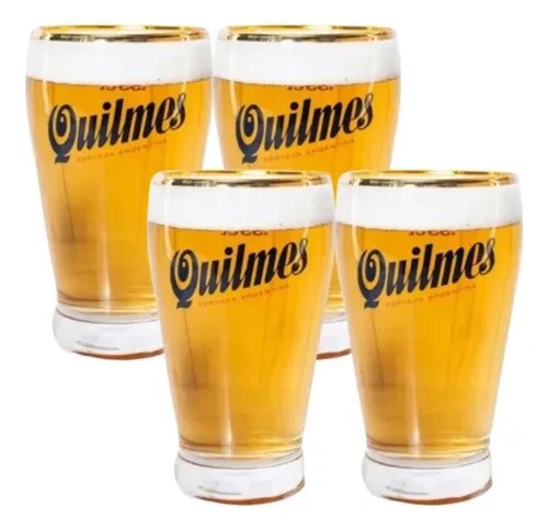 Gläser quilmes bier - 6,