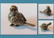 Messing Figur Spatz Sperling