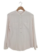 EQUIPMENT Hemd-Bluse Damen Bluse Gr. DE 36 wollweiß Casual-Look