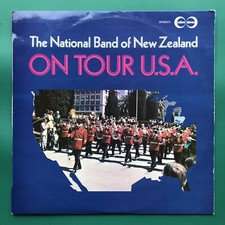 National Band Of New Zealand ON TOUR U.S.A. Brass Military LP Stars Stripes RARE