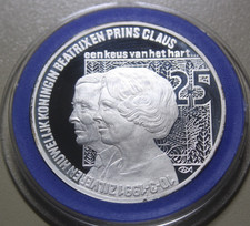 Niederlande 25 ECU 1991 Silber