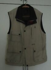 Herrenweste, beige,  viele Taschen, gefüttert, Größe 58