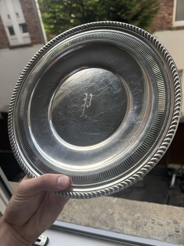 Antiker sterling silber teller - sterling,