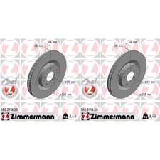 2x ZIMMERMANN BREMSSCHEIBEN