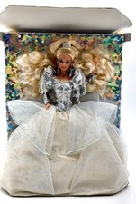 1992 Happy Holidays Barbie Puppe / Kleid verfärbt / OHNE Schuhe / Mattel 1429