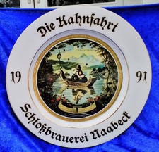 Selten angebotener JAHRESTELLER 1991 "Die Kahnfahrt" Schlossbrauerei Naabeck