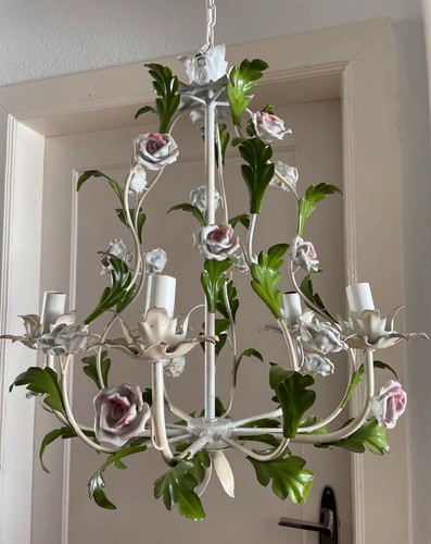 Leuchter lampe metall rosen - leuchter,