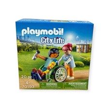 PLAYMOBIL 70193 City Life Patient im Rollstuhl  Spielset Kinder Geschenkset