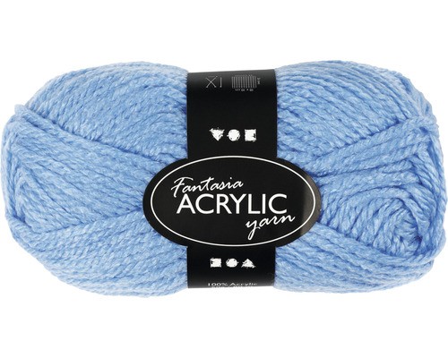 Acrylgarn blau lang - 80,