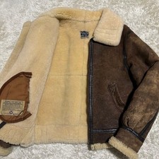 AVIREX B-3 Lammfelljacke Braun