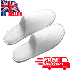 10 Paar Spa Hotel Gäste Hausschuhe geschlossene Zehe Frottee Einweg Frottee Stil