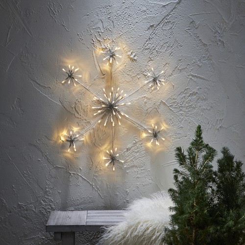 Led schneeflocke wanddeko - schneeflocke,