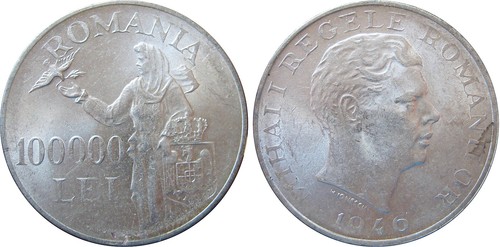 1946 romania 100000 lei - 1946,