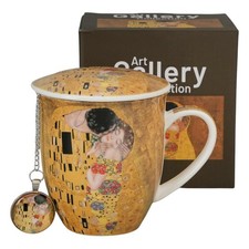 Teetasse mit Sieb und Deckel