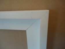 Schattenfugenrahmen 40x50cm weiß Bilderrahmen Holz für Keilrahmen Leinwand