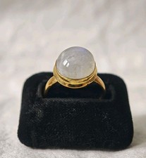 Vergoldeter Silberring mit