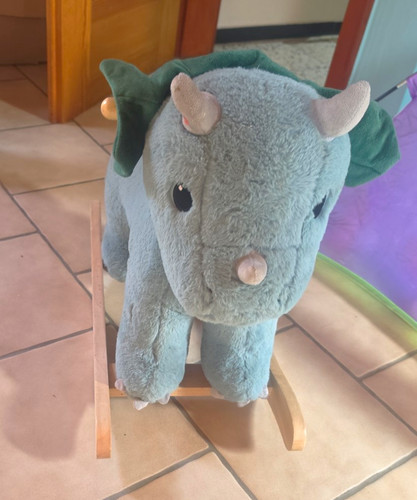 Schaukeltier dino grau - schaukeltier,