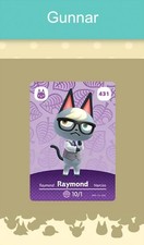 Animal Crossing Amiibo #431 Gunnar / Raymond Nfc Karte Big Card
