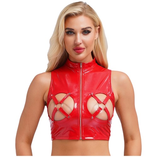 Tiaobug damen wetlook - damen, crop