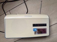 Grundig Music 60 white/silver Radio Campingradio Neuwertig AM
