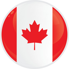 4x Sticker Canada Flag Car