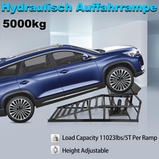 Auffahrrampe hydraulisch Wagenheber 5000kg Rampe Verladerampe 5T PKW Auto KFZ