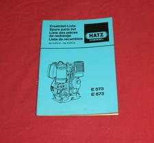 Ersatzteilliste HATZ Diesel