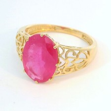 Rubin 585 14 Karat Gelbgold