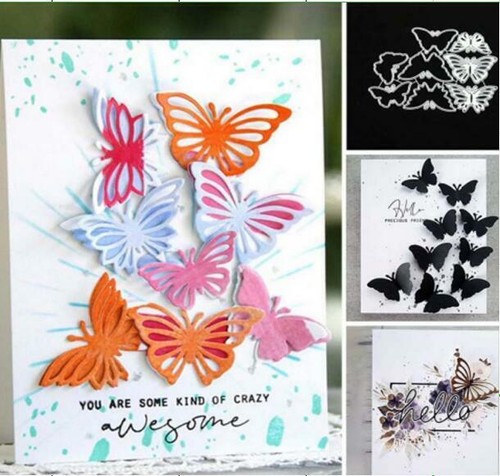 Schmetterling metall stencil - metall,