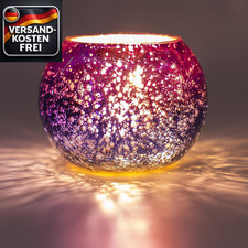 Teelichthalter Gold Glas