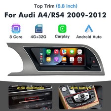 8.8" Apple Carplay Android Autoradio Multimedia 32GB Für Audi A4 RS4 2009-2012
