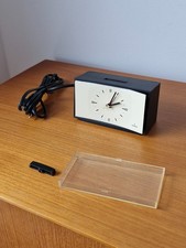 Siemens Wecker Typ MU 1500 schwarz Netzbetrieb Vintage als Ersatzteil DEFEKT