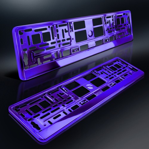 Kennzeichenhalter lila - kennzeichenhalter,