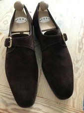 Edward Green 10.5/11 D, Monk, braunes Wildleder in exzellentem Zustand 