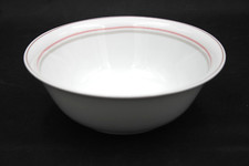 Winterling Serie Simona weiß / rosa Rand Schale Schüssel aus Porzellan Ø 19,5 cm