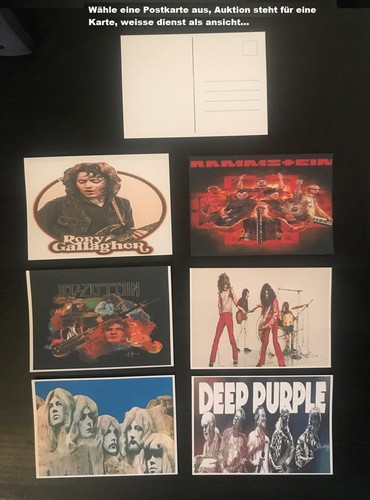 Postkarten deep purple led - postkarten...deep, purple-led