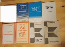 C64 Bücher 7 Handbücher/Anleitungen Commodore SIMON'S BASIC FLOPPY VC 1541 u.a.