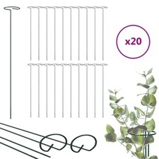 20X Pflanzenstützen Strauchstütze halbrund grün Staudenhalter Blumenhalter De