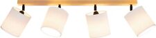 Home affaire Decken Lampe Leuchte DIOLO Holz Papier Natur 75x19x13cm