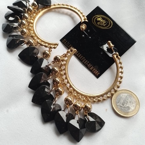 Creolen stecker xxl gold fein - xxl,
